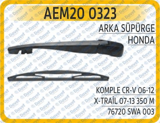 AEM 200323 Arka Silecek Supurgesi Komple Cr-V 06-12 X-Trail 07-13 350 M